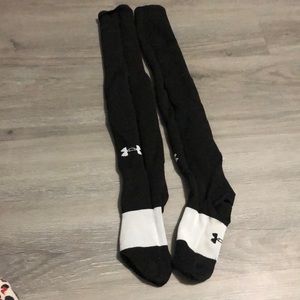 Under armor black soccer socks